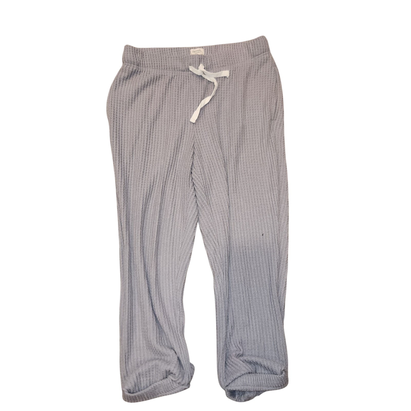 Upwest Cotton Jersey Knit Gray Comfy Ankle Length Sweater Pants Sz Sm